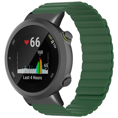Cinturino Magnetico In Silicone Compatibile Con Garmin Forerunner 45/45s /swim 2 - Vari Colori Green - Foto 2