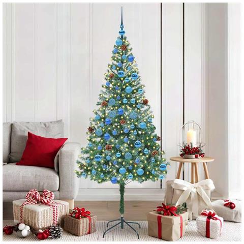 Albero di Natale artificiale Verde 180 cm PVC e Acciaio - Foto 2