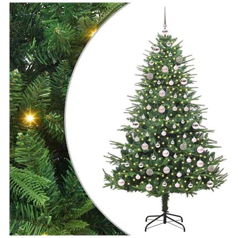 Albero di Natale artificiale preilluminato con set di palline - Foto 1