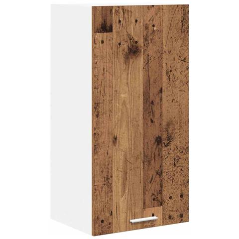 Armadio pensile Riga Legno Antico e Bianco 40 x 31 x 80 cm - Foto 1