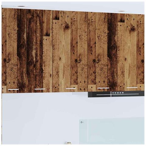 Armadio pensile Riga Legno Antico e Bianco 40 x 31 x 80 cm - Foto 2