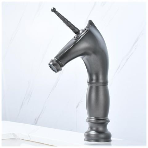 Rubinetto per lavabo da bagno, Blackswan, tipo M276 Unicorn, modello grigio medio, misura 27,2 cm - Foto 2
