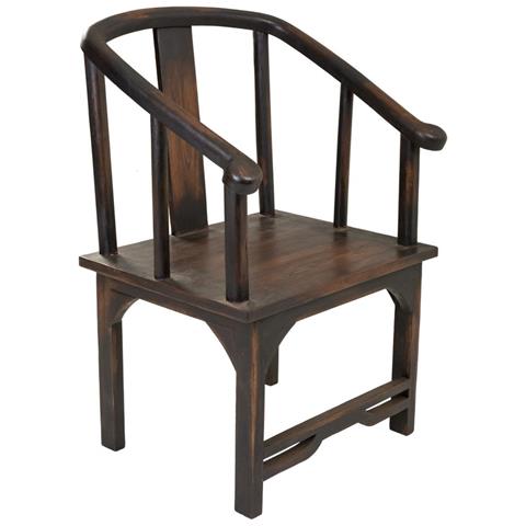 Poltrona In Legno Marrone Di Origine Tailandese 58x50x103h - Foto 1