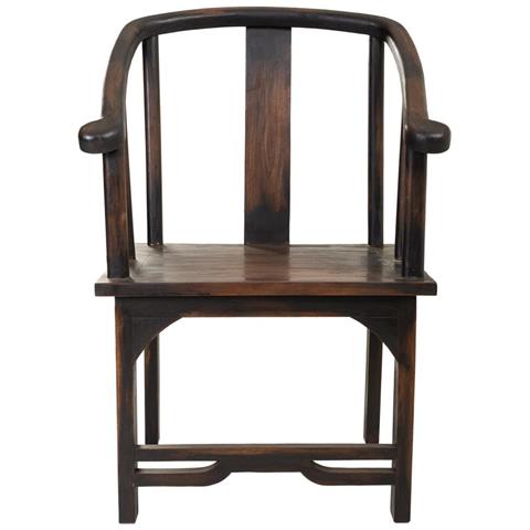 Poltrona In Legno Marrone Di Origine Tailandese 58x50x103h - Foto 2