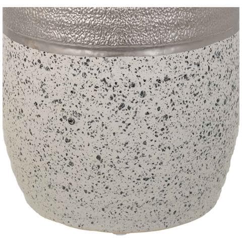 Vaso In Ceramica Argento 16x16x20h - Foto 6