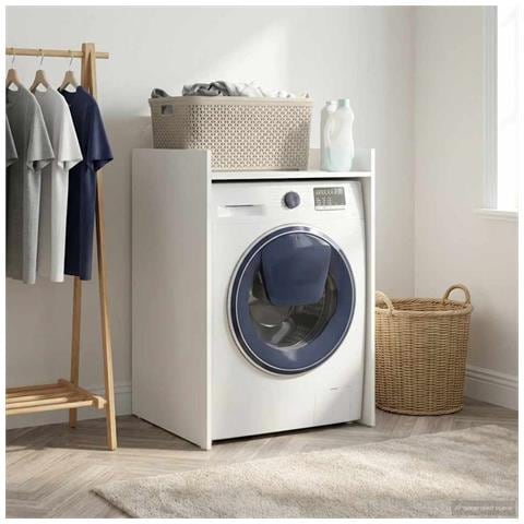 Mobiletto per lavatrice Bianco 67,5 x 62 x 97 cm - Foto 2