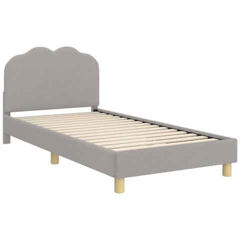 Struttura letto bambini con testata Grigio chiaro 80 x 200 cm - Foto 1
