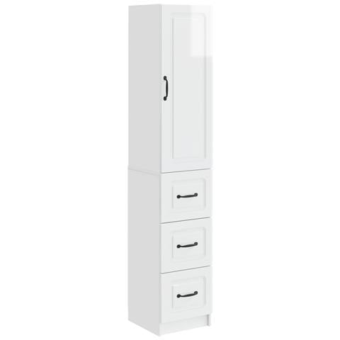 Set di armadi 2 pcs Bianco Lucido 33 x 34,5 x 87 cm - Foto 1