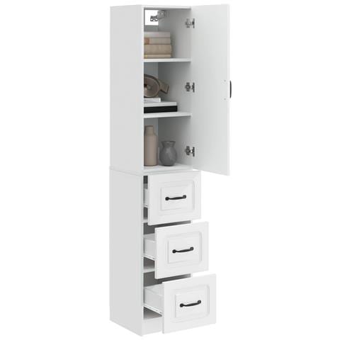 Set di armadi 2 pcs Bianco Lucido 33 x 34,5 x 87 cm - Foto 2