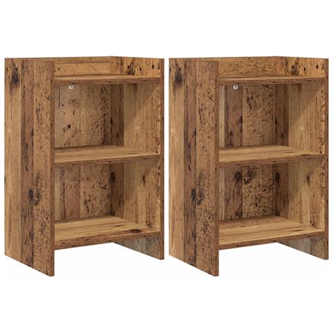 Comodini 2 pcs Legno antico 40 x 30 x 60 cm - Foto 1
