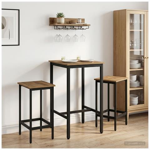 Sgabello da bar 2 pz Rovere Artigianale 40 x 32 x 64 cm - Foto 2
