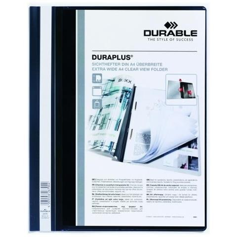 confezione da 25 pezzi - cartellina a4 ad aghi personalizzabile nero duraplus 2579 - Foto 2