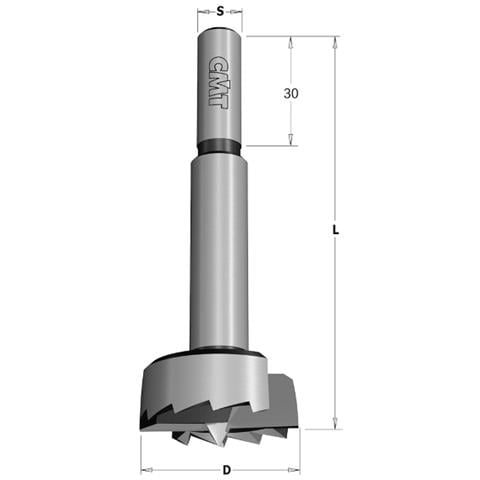 Punta Tipo Forstner -sp- Z2+2 S=8x30 D=22x90 Dx 537.220.31 - Foto 1