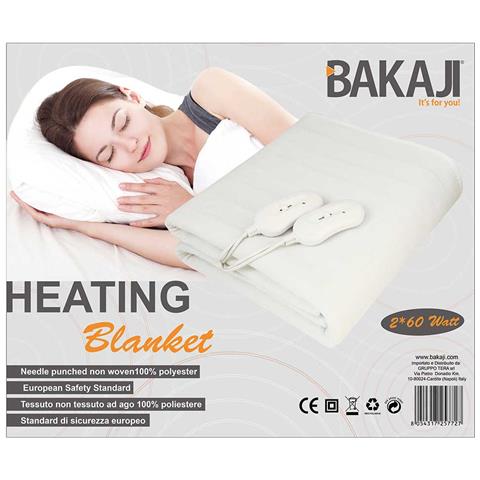 Coperta Elettrica Termica Letto Matrimoniale Coprimaterasso Scaldaletto 2x60w - Foto 2