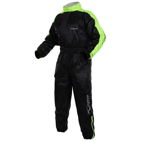 Tuta Impermeabile Antipioggia Moto Alta Visibilità Antiacqua Scooter Fluo 3xl - Foto 1