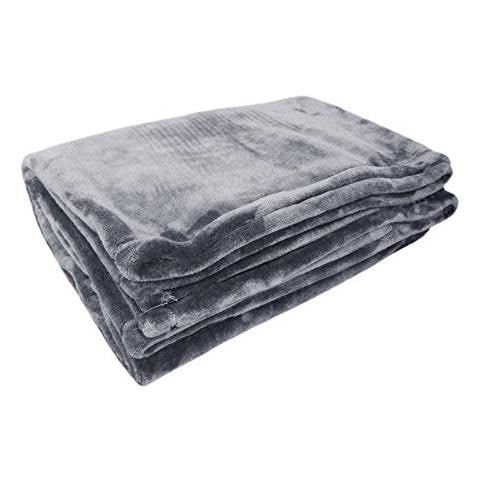 Poyet Motte Microflanelle Copertura Poliestere Acciaio, Poliestere, Acciaio, 170x130x1 Cm - Foto 1