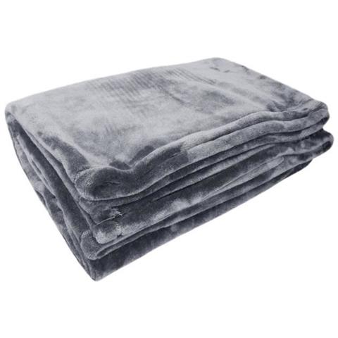 Poyet Motte Microflanelle Copertura Poliestere Acciaio, Poliestere, Acciaio, 170x130x1 Cm - Foto 2