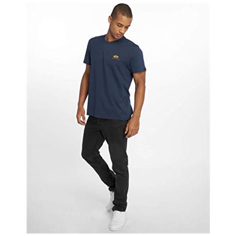 Basic T Small Logo T-shirt, Blu Marino (new Navy), M Uomo - Foto 4
