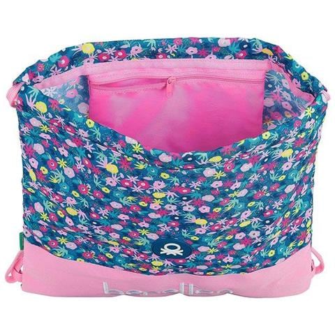 Zainetto Con Cordini Benetton Blooming Rosa - Foto 2