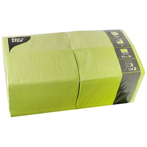 87227 tovagliolo di carta Carta velina Lime 250 pz - Foto 1