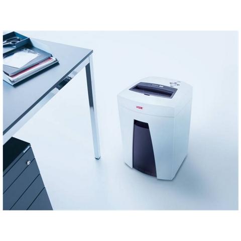 Distruggidocumenti a Frammento Securio C18 Automatico con cestino da 25L capacità di 6-7 fogli - Bianco - Foto 6