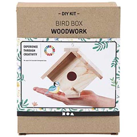 Scatola Di Legno Fai Da Te Da Assemblare E Decorare - 13 X 14,5 X 16 Cm - Foto 1