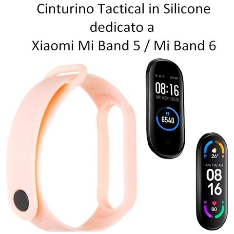 Cinturino 655 Originale Silicone Per Xiaomi Mi Band 5 - 6 Rose - Foto 2