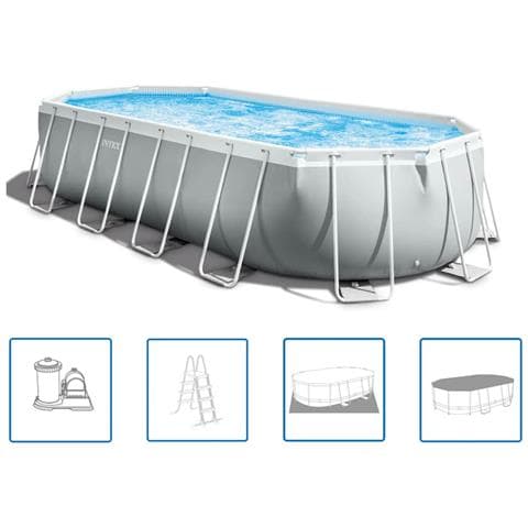 Set Piscina Ovale Prism Frame 610x305x122 Cm - Foto 1