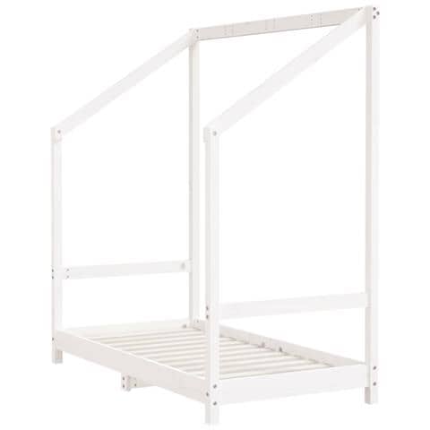 Giroletto Per Bambini Bianco 70x140cm In Legno Massello Di Pino - Foto 3