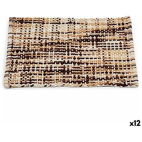 Tappeto Da Bagno 50 X 80 Cm Marrone (12 Unità) - Foto 1