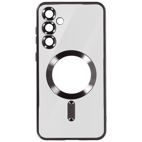 Cover Magsafe Per Samsung Galaxy S24 Plus Silicone Bordo Cromato - Foto 1