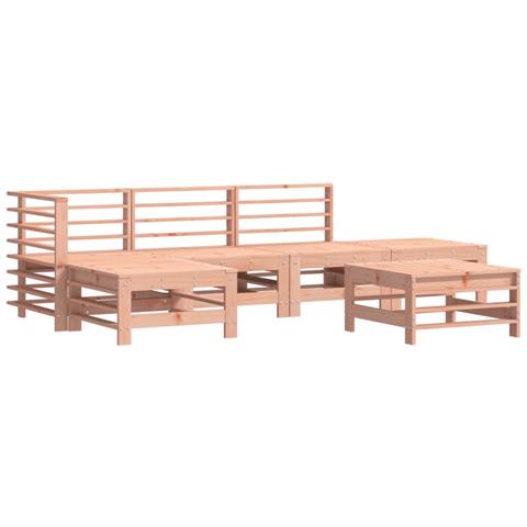 Set Salotto da Giardino 6 pz in Legno Massello di Douglas - Foto 1