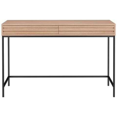 Celine Scrivania Con 2 Cassetti In Agglomerato Di Rovere - Foto 2