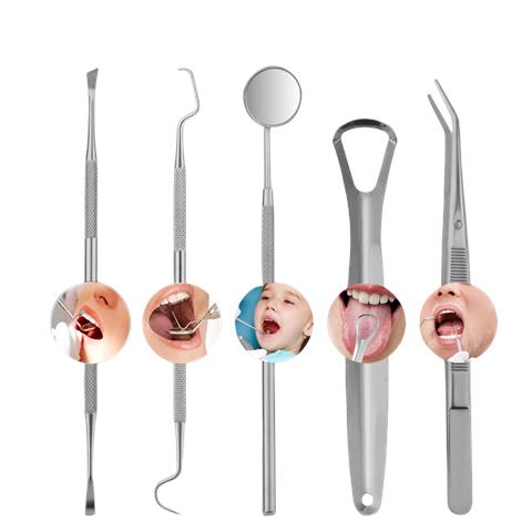 Strumenti Dentali, Plettri Da 5 Pezzi Per La Pulizia Dei Denti Silver - Foto 3