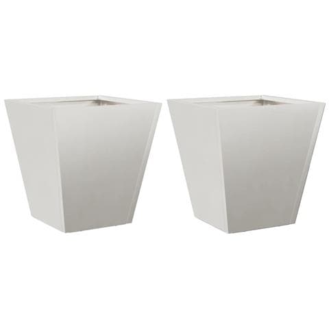 Fioriere da Giardino 2 pz 30x30x30 cm in Acciaio Zincato - Foto 1