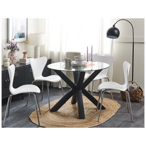 Tavolo Da Pranzo Otium Nero 100 Cm 100 Cm - Foto 1