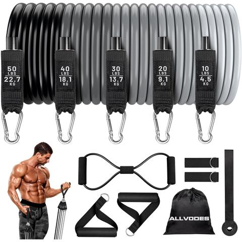 Set Di Fasce Di Resistenza Da 150 Libbre Per L'allenamento Della Forza E La Costruzione Muscolare - Foto 1