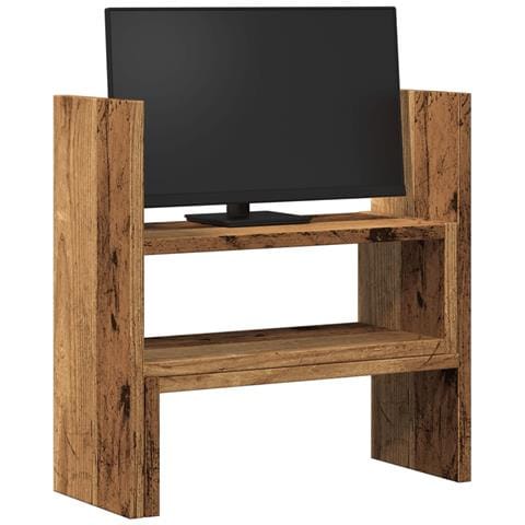 Organizer Scrivania Legno Antico 40x17x41 Cm In Truciolato - Foto 3