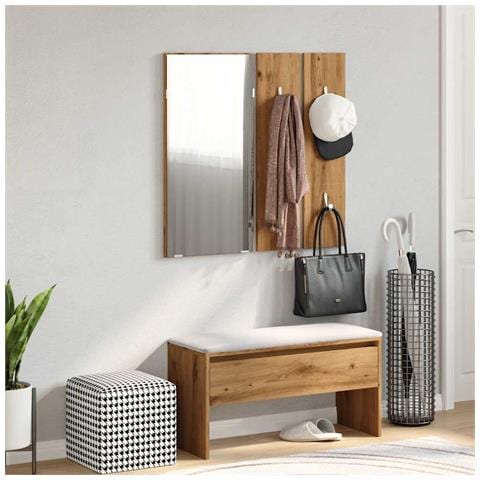 Set Di Mobili Da Corridoio Rovere Artigianale Legno Multistrato - Foto 2