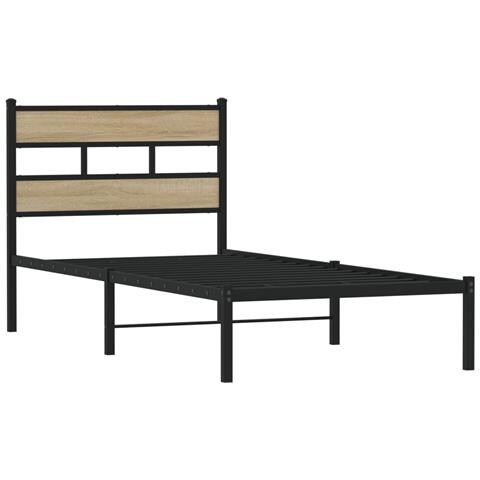 Giroletto Senza Materaso In Metallo Rovere Sonoma 107x203 Cm - Foto 3