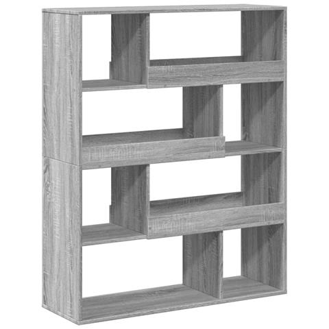 Libreria Grigio Sonoma 100x33x125,5 Cm In Legno Multistrato - Foto 2