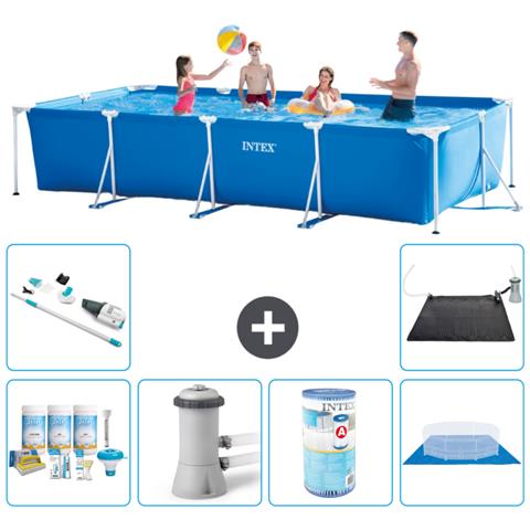 Piscina Fuori Terra - Rettangolo - 450x220x84 Cm - Blu - Include Accessori Coordinati A303 - Foto 1