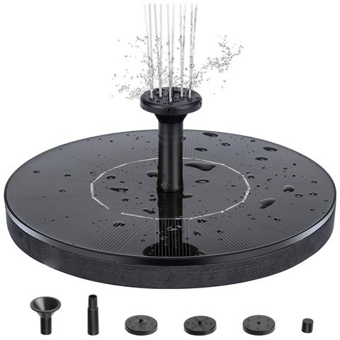 Fontana Decorativa Ad Energia Solare 13 Cm Nera - Foto 2