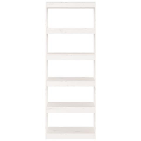 Lusso Casadino -  Libreria/divisorio Bianco 60x30x167,5 Cm In Massello Di Pino - Foto 2