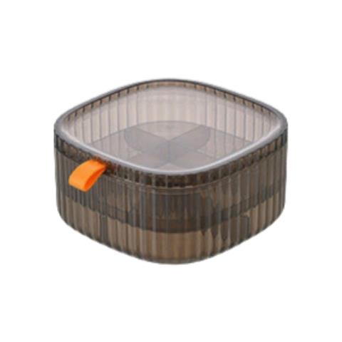 Scatola Porta Gioielli Trasparente Per Anelli, Orecchini E Borchie Brown - Foto 1