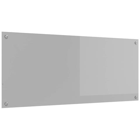 Pannello di schiena per cucina Grigio chiaro 120x50x0,6 cm in vetro temperato - Foto 1