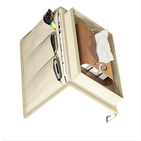 Organizzatore Da Bracciolo Per Divano: Soluzione Salvaspazio Per Telecomandi, Telefoni E Riviste Beige - Foto 3