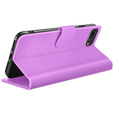 Custodia A Portafoglio Per Iphone 8 Plus / 7 Plus Supporto E Linguetta Magnetica, Viola - Foto 2