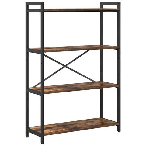 Libreria Rovere fumo 80 x 30 x 118 cm Legno multistrato - Foto 1