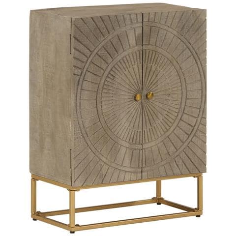 Lusso Casadino -  Credenza 55x30x76 Cm In Legno Massello Di Mango E Ferro - Foto 2